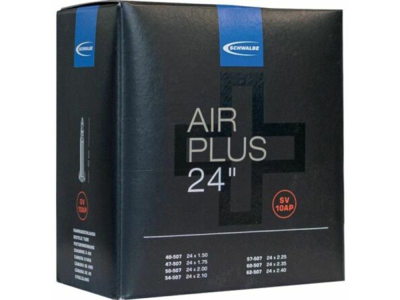 Schwalbe AIR Plus 37-47/507 SV10-40 Fahrradschlauch (schwarz)