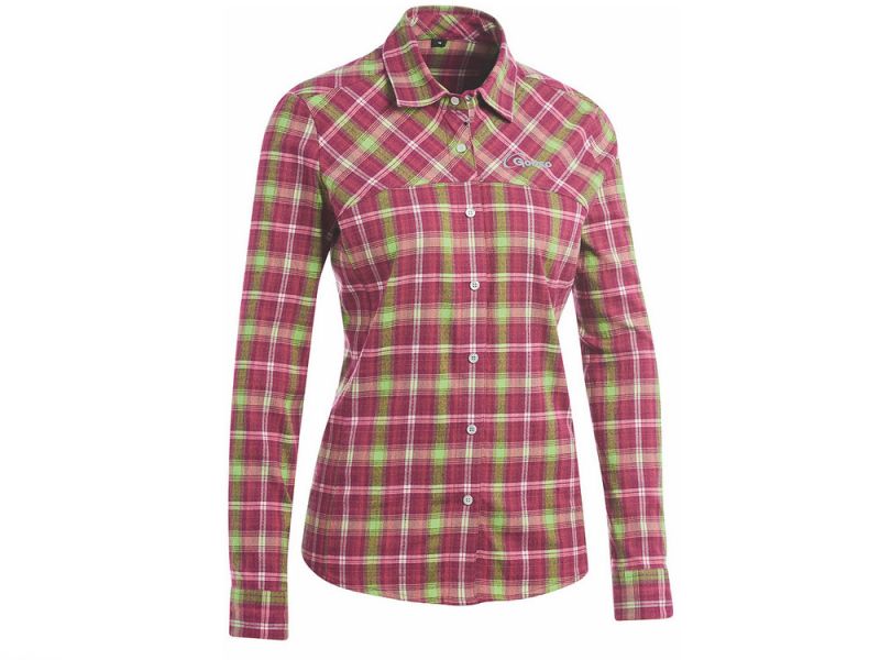 Gonso Sabina long sleeve shirt women (red / green)