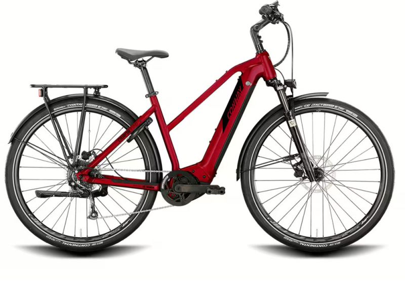 Conway Cairon T 2.0 625 Mid | Trekking E-Bike | 28" | 625Wh | Bosch | red metallic / black metallic