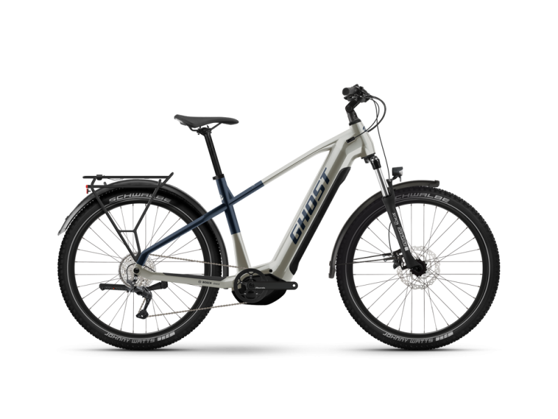 Ghost E-Teru B Universal EQ Trekking E-Bike (27,5" | 625Wh | perlengrau / dunkelblau)