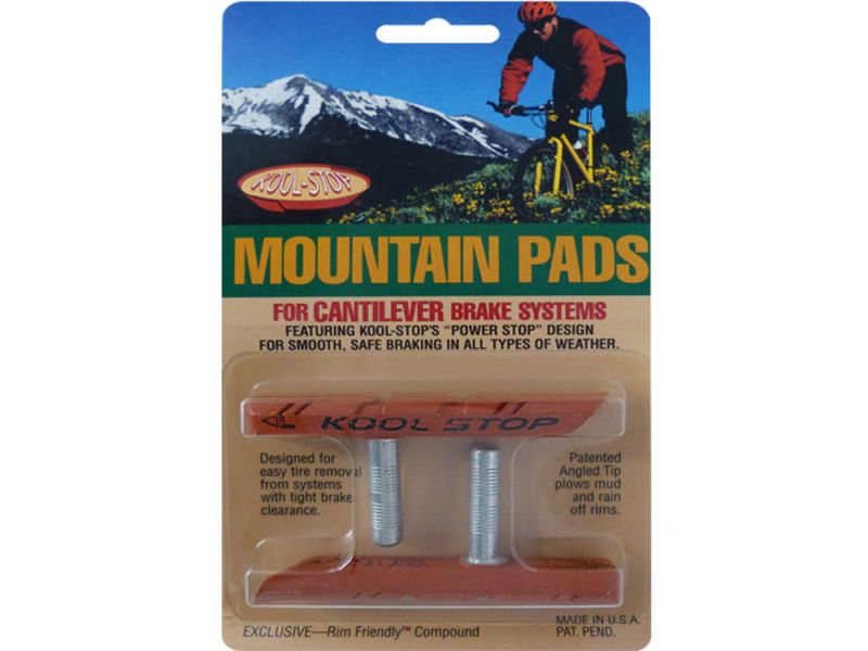 Kool-Stop Canti MTB contoured Bremsschuh (C1 salmon | rot / orange)