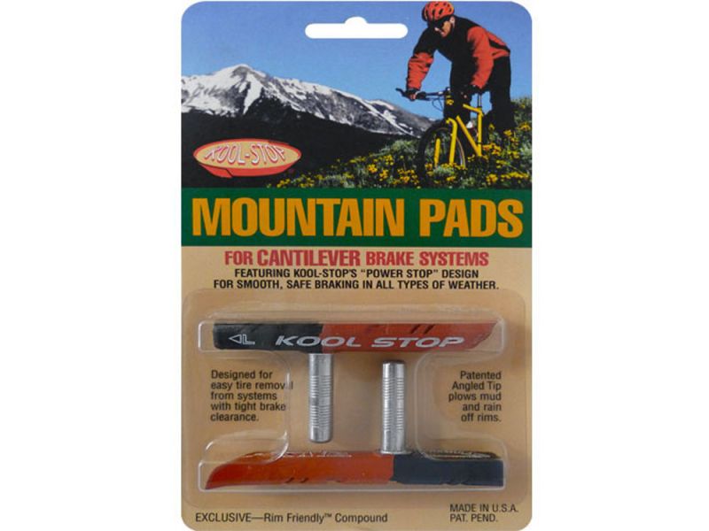 Kool-Stop Canti MTB contoured Bremsschuh (C1 dual compound | rot)