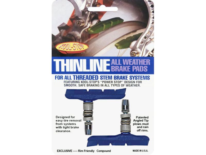 Kool-Stop V-Brake Thinline Bremsschuh (T2 | blau)