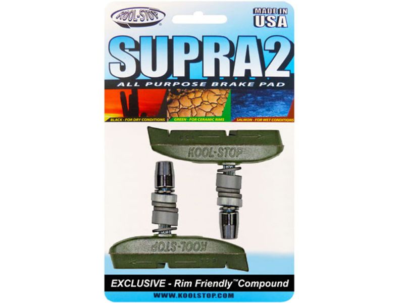 Kool-Stop V-Brake Supra 2 Bremsschuh (T3 | grün)
