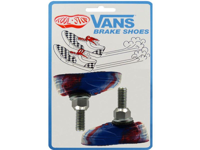 Kool-Stop V-Brake BMX Bremsschuh (T7 Vans | weiß / rot / blau)