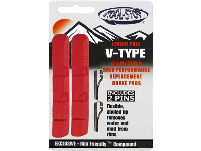 Kool-Stop V-Brake Bremsgummi R1 (rot)