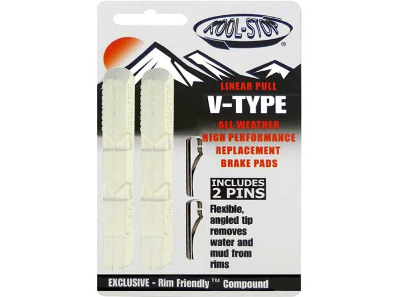 Kool-Stop V-Brake Bremsgummi R1 (weiß)