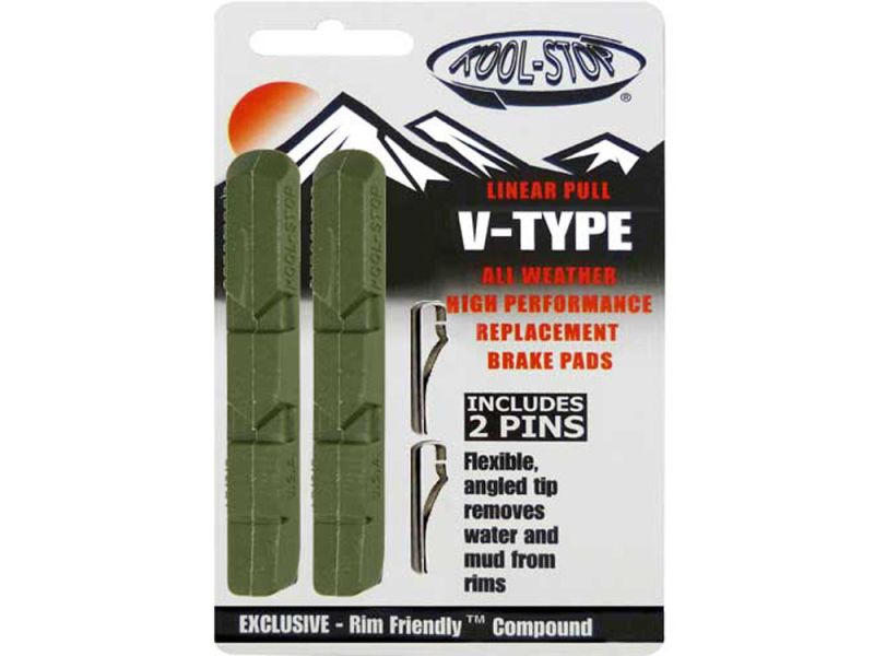 Kool-Stop V-Brake Bremsgummi R1 (grün)