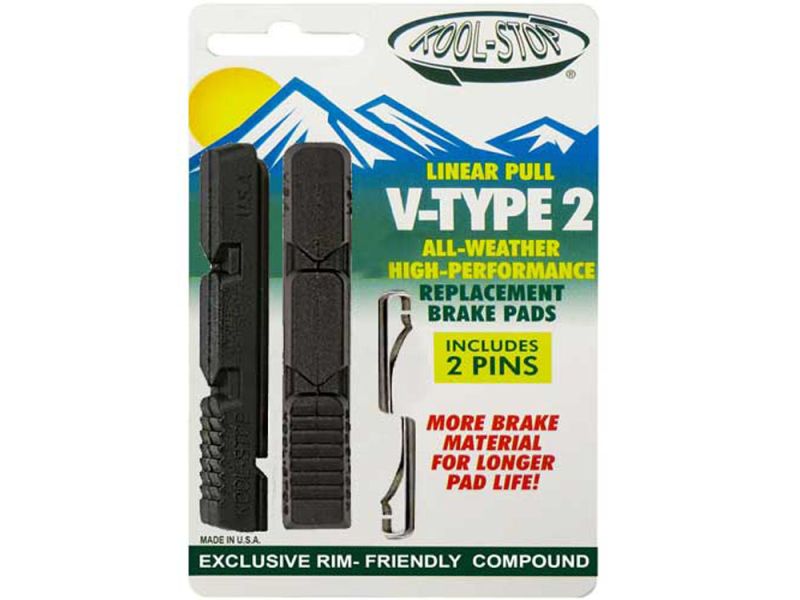 Kool-Stop V-Brake Bremsgummi R16 für H12 (schwarz)