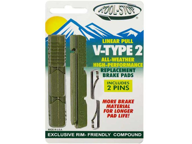 Kool-Stop V-Brake Bremsgummi R16 für H12 (grün)