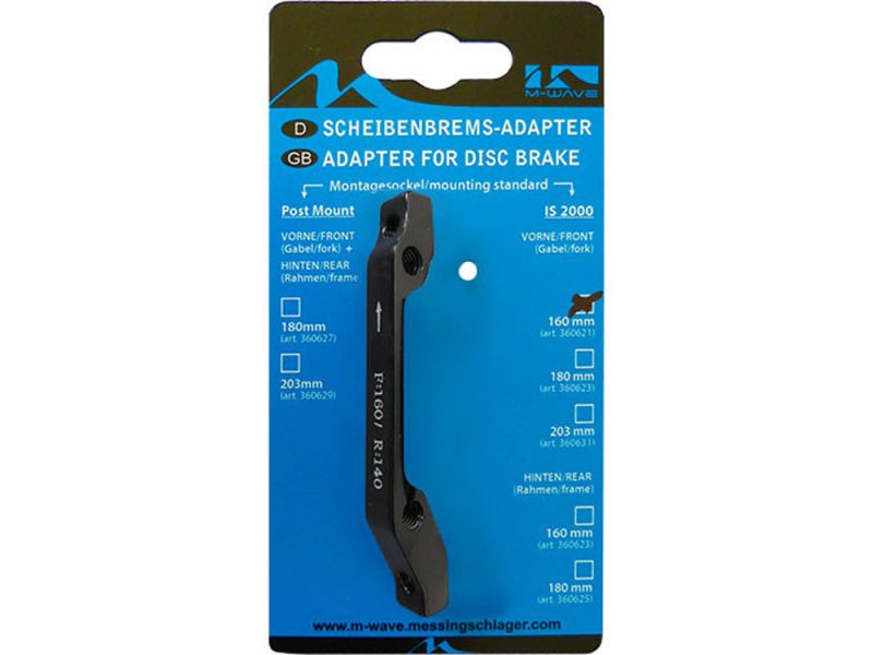 Messingschlager Adapter von IS 160mm vorne auf PM 160mm vorne