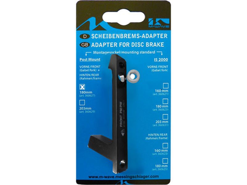 Messingschlager Adapter von PM 160mm vorne auf PM 180mm vorne