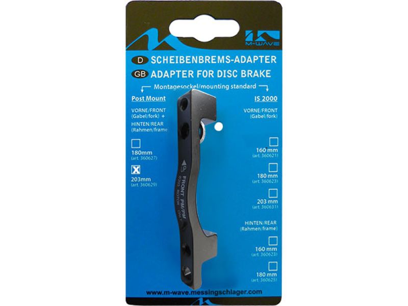 Messingschlager Adapter von PM 160mm vorne auf PM 203mm vorne