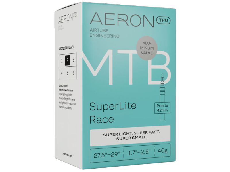 Aeron MTB SuperLite Race Fahrradschlauch (27,5-29" | 1,7-2,5" | PV42)