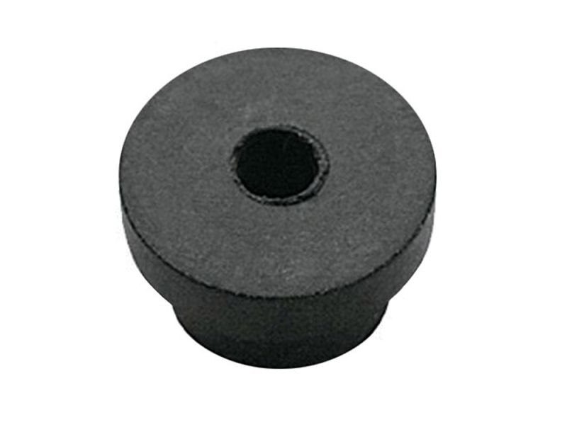 SKS Messingnippel Gummieinsatz (schwarz)
