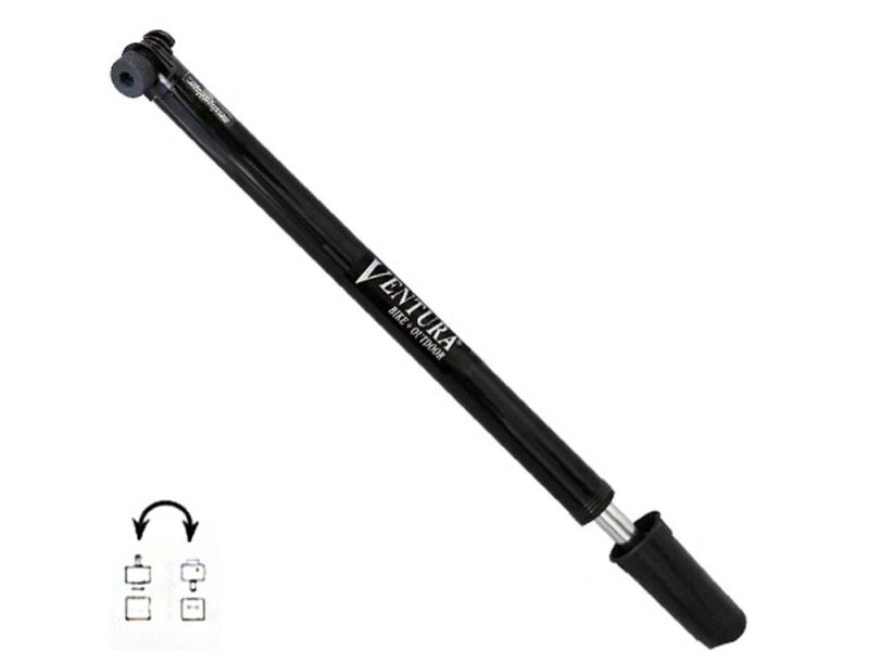 Messingschlager Luftpumpe für Rahmen (RH 58-61 | 50-53cm | schwarz)