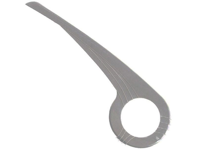 Hebie 1-Flügel Kettenschutz fest (38 Zähne | 18cm | silber)