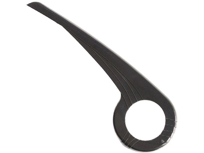 Hebie 1-Flügel Kettenschutz ohne Halter (48 Zähne | 22cm | schwarz)