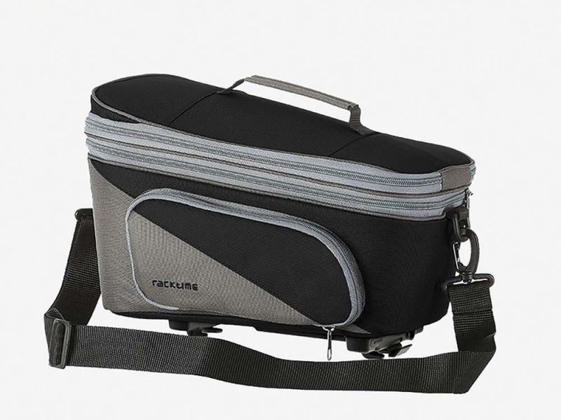 Racktime Tasche Talis Plus 2.0 Fahrradtasche (7 Liter | schwarz / grau | inkl. Snapit 2.0 Adapter)