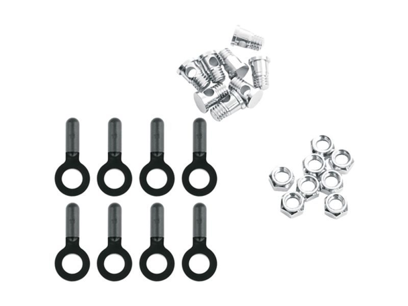 SKS V2A Strebenbefestigungsset (8 Stück | schwarz)