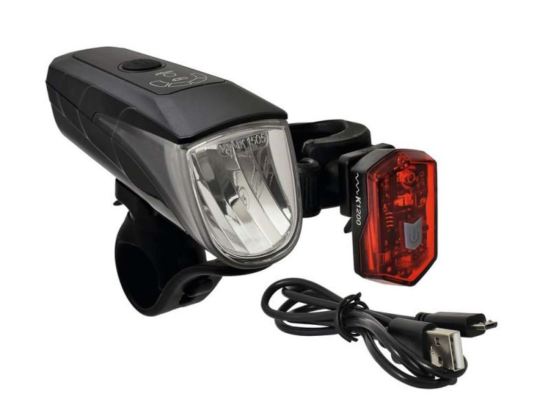 Büchel BLC 710 Beleuchtungssatz (schwarz | Batterien | mit Halter)