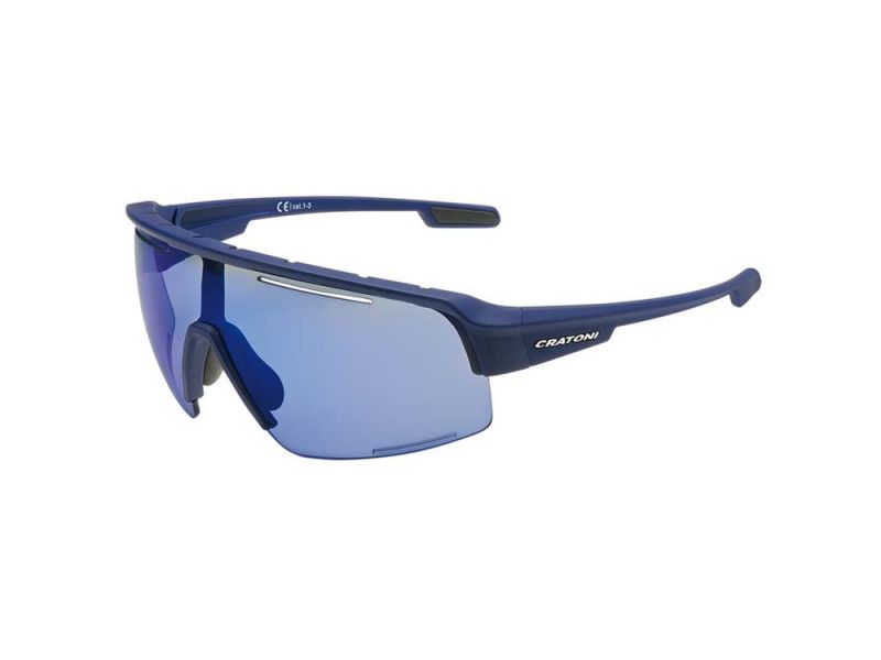 Cratoni C-Matic NXT Sonnenbrille (blau | Gläser blau verspiegelt)