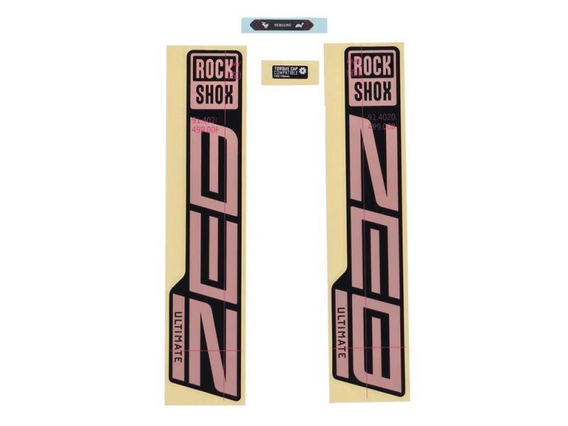 Rock Shox Gabel Decal Kit für ZEB Ultimate 27/29" (Kupferfolie für Schwarz)