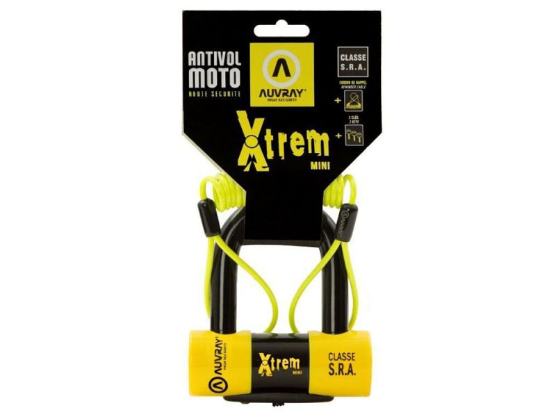 Auvray Xtreme Mini Bremsscheibenschloss (schwarz / gelb)