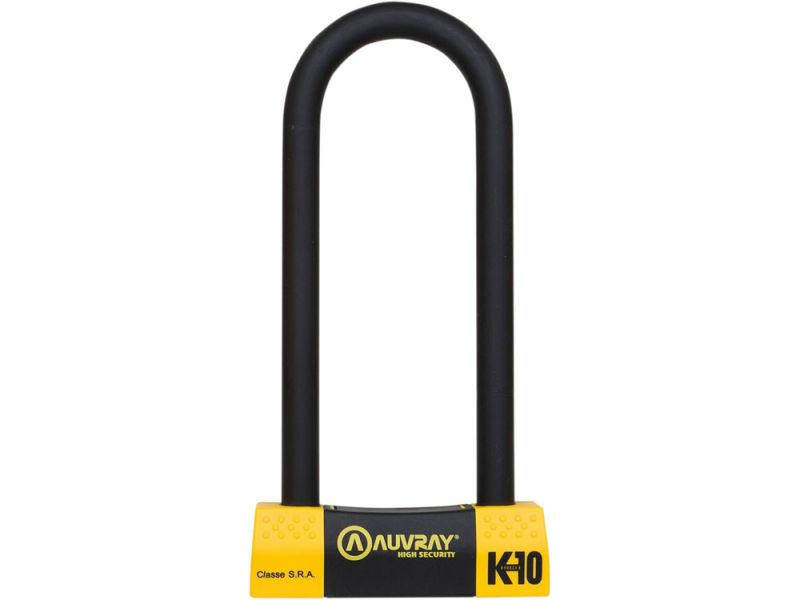 Auvray K10 Bügelschloss (85x250 | schwarz / gelb)