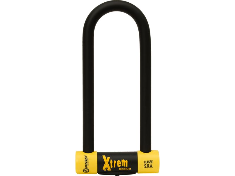 Auvray Xtrem Medium/Maxi Bügelschloss (85x250 | schwarz / gelb)