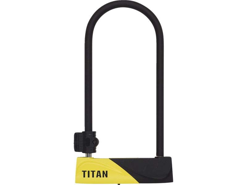 Auvray Bügelschloss, U Titan Bügelschloss (schwarz / gelb)