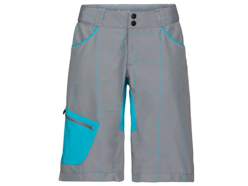 Vaude Craggy cycling shorts women (grey / blue)