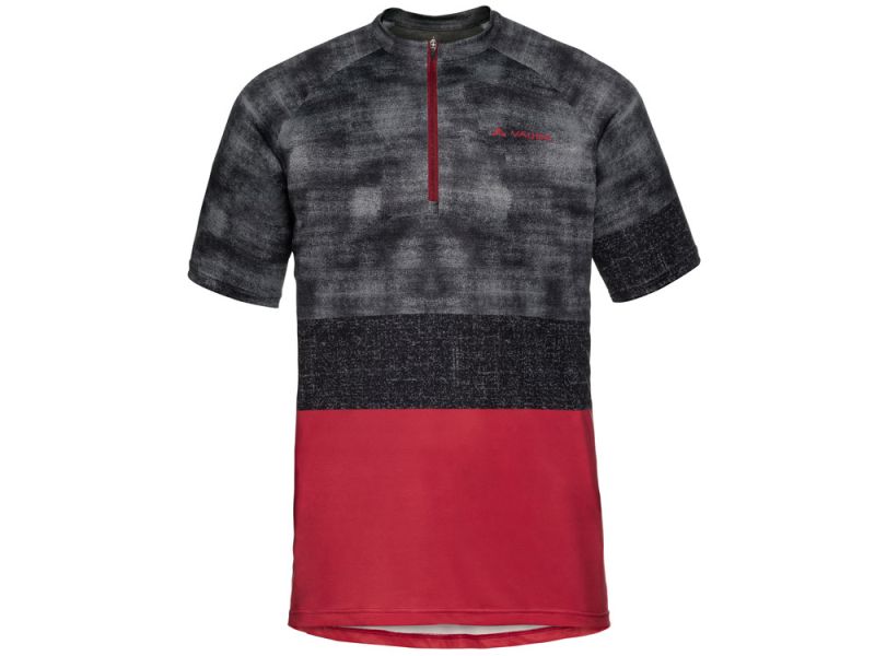 Vaude Ligure cycling jersey men (black / red)