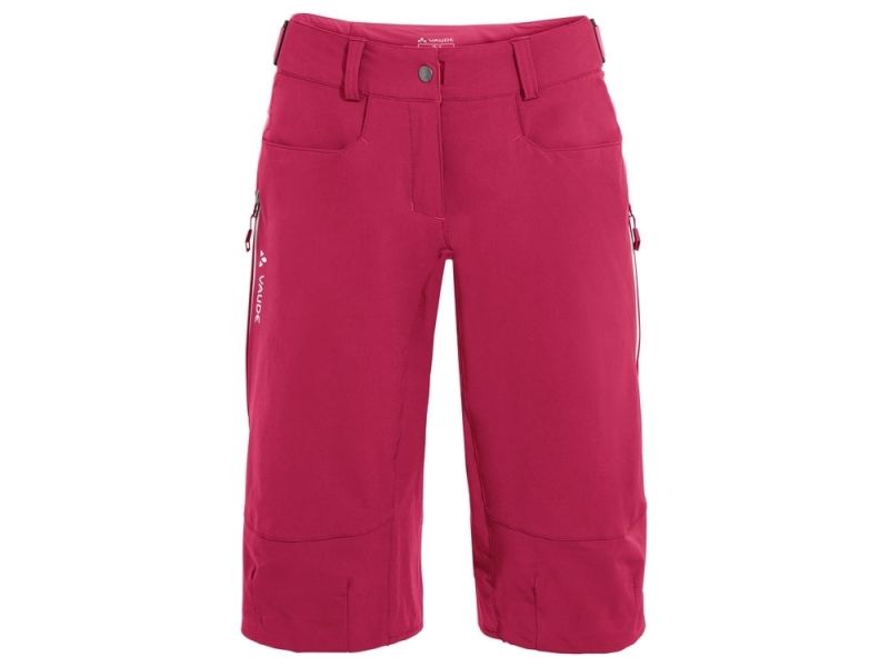 Vaude Moab IV cycling shorts women (crimson red pink)