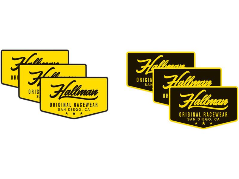 Thor Hallman Aufkleber (schwarz / gelb)