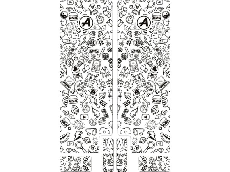 ALGIS Icon Gabelaufkleber (glänzend | schwarz)