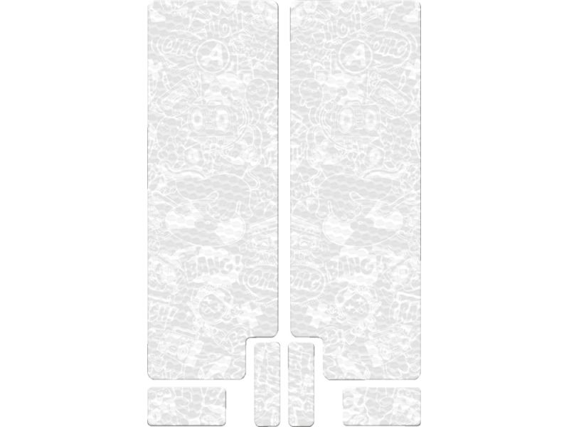 ALGIS Comic Gabelaufkleber (texturiert | weiß)