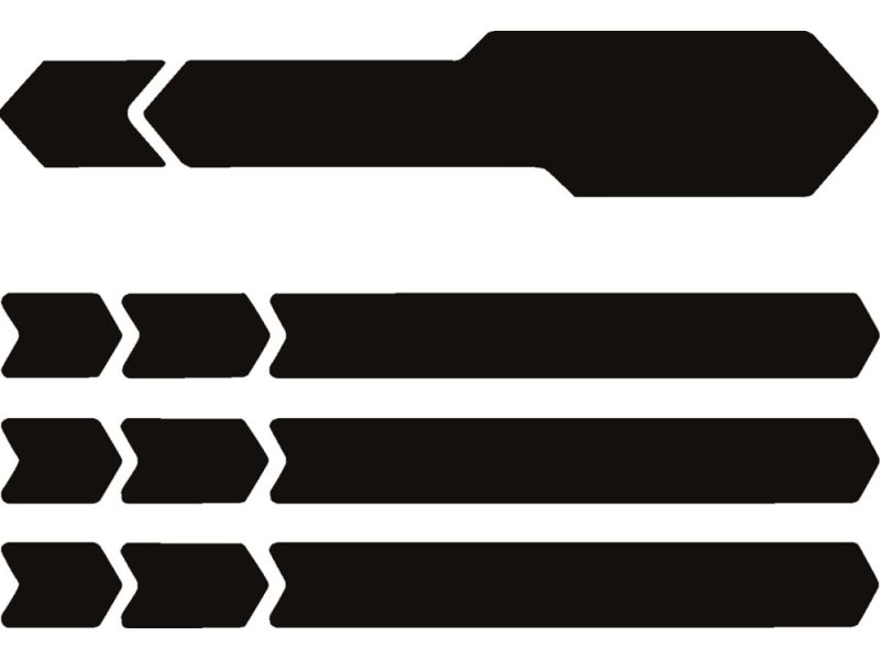 ALGIS Kettenschutzaufkleber (mattschwarz)