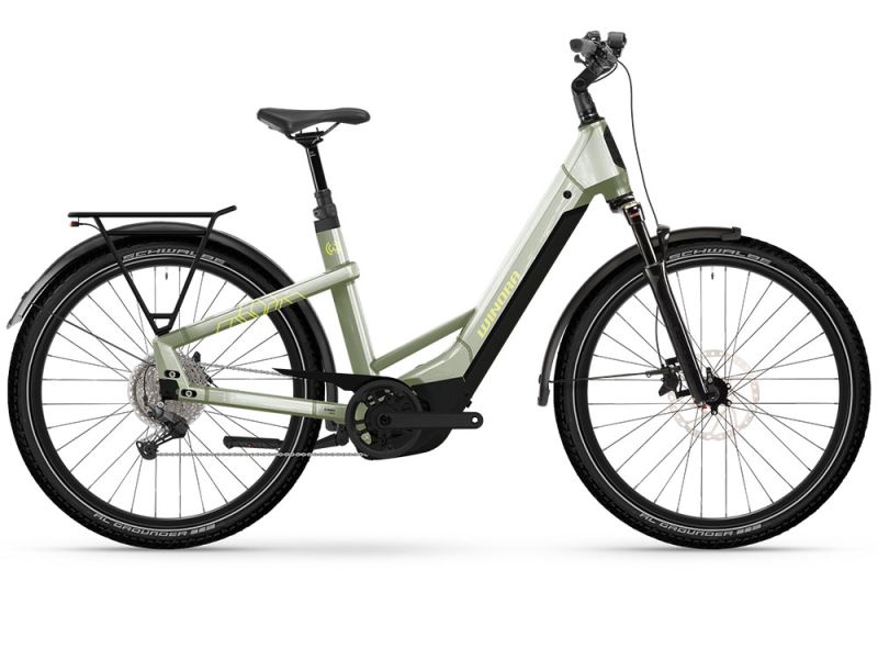 Winora Yakun X10 Low Trekking E-Bike (27,5" | 800Wh | elfenbeingrün)-54cm
