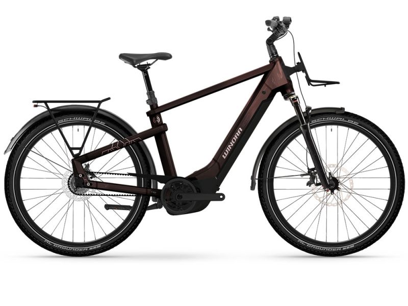 Winora Yakun R5 High Trekking E-Bike (27,5" | 600Wh | rot / lilarot)-54cm