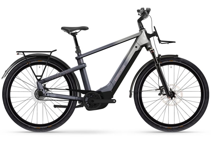 Winora Yakun R5 Pro High Trekking E-Bike (27,5" | 800Wh | downtown / haselnussgrau)-54cm