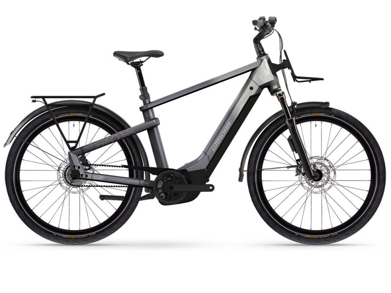 Winora Yakun R5 Pro ABS High Trekking E-Bike (27,5" | 800Wh | downtown / haselnussgrau)-54cm