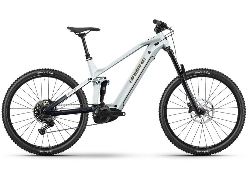 Haibike AllTrail 8 High Fully MTB E-Bike (27,5" | 600Wh | weiß / blau / gold)-40cm