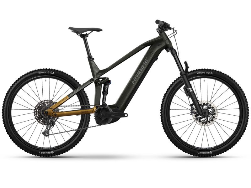 Haibike AllTrail 10.5 ABS High Fully MTB E-Bike (27,5" | 800Wh | schwarz / ninja gold / grau)-40cm