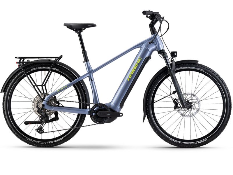 Haibike Trekking 7.5 High E-Bike (27,5" | 720Wh | blue slate / gelb)-60cm