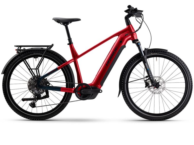 Haibike Trekking 7 High E-Bike (27,5" | 800Wh | dynamitrot / blau)-60cm