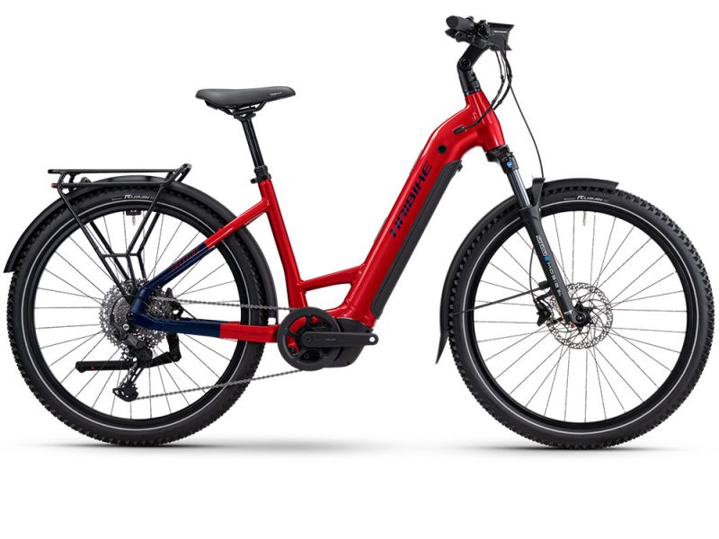Haibike Trekking 7 Low E-Bike (27,5" | 800Wh | dynamitrot / blau)-50cm