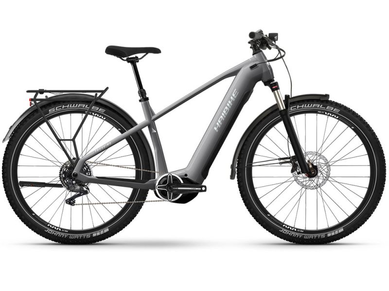 Haibike Trekking 7 High E-Bike (27,5" | 750Wh | urban grau / weiß)-60cm