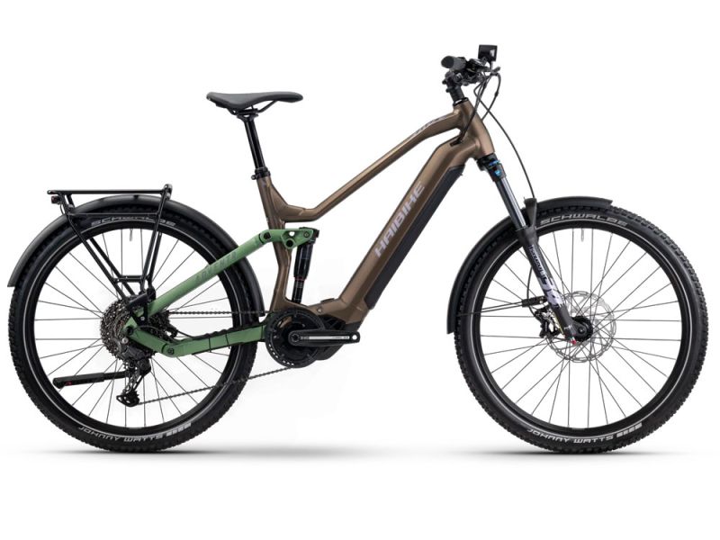Haibike Adventr 8 Mid E-MTB Fully (27.5" | 720Wh | dark cognac / dark metallic olive)