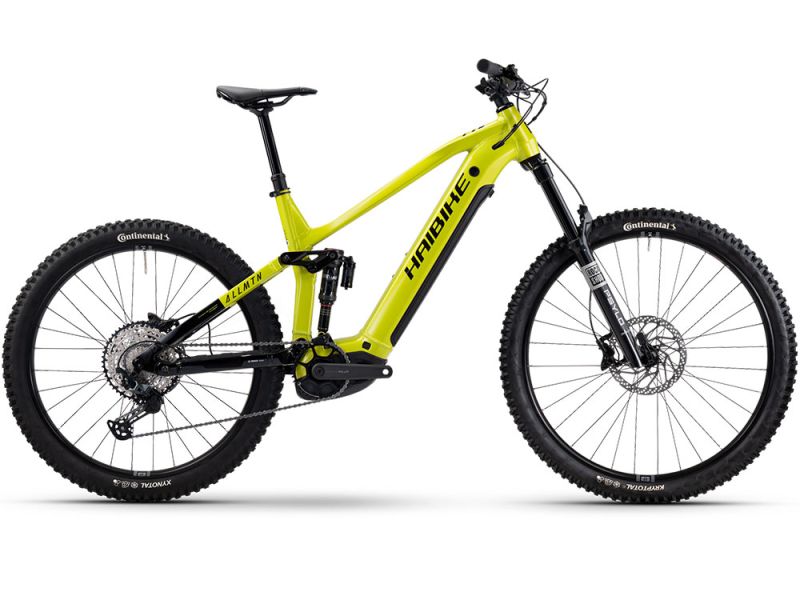 Haibike AllMtn 6 Fully MTB E-Bike (29" | 800Wh | nebular lime / schwarz)-49cm